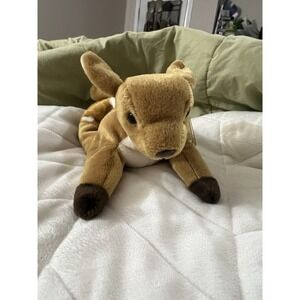 Ty Beanie Babies Whisper the Plush Tan Fawn ~7" Long ~ 1997 Retired